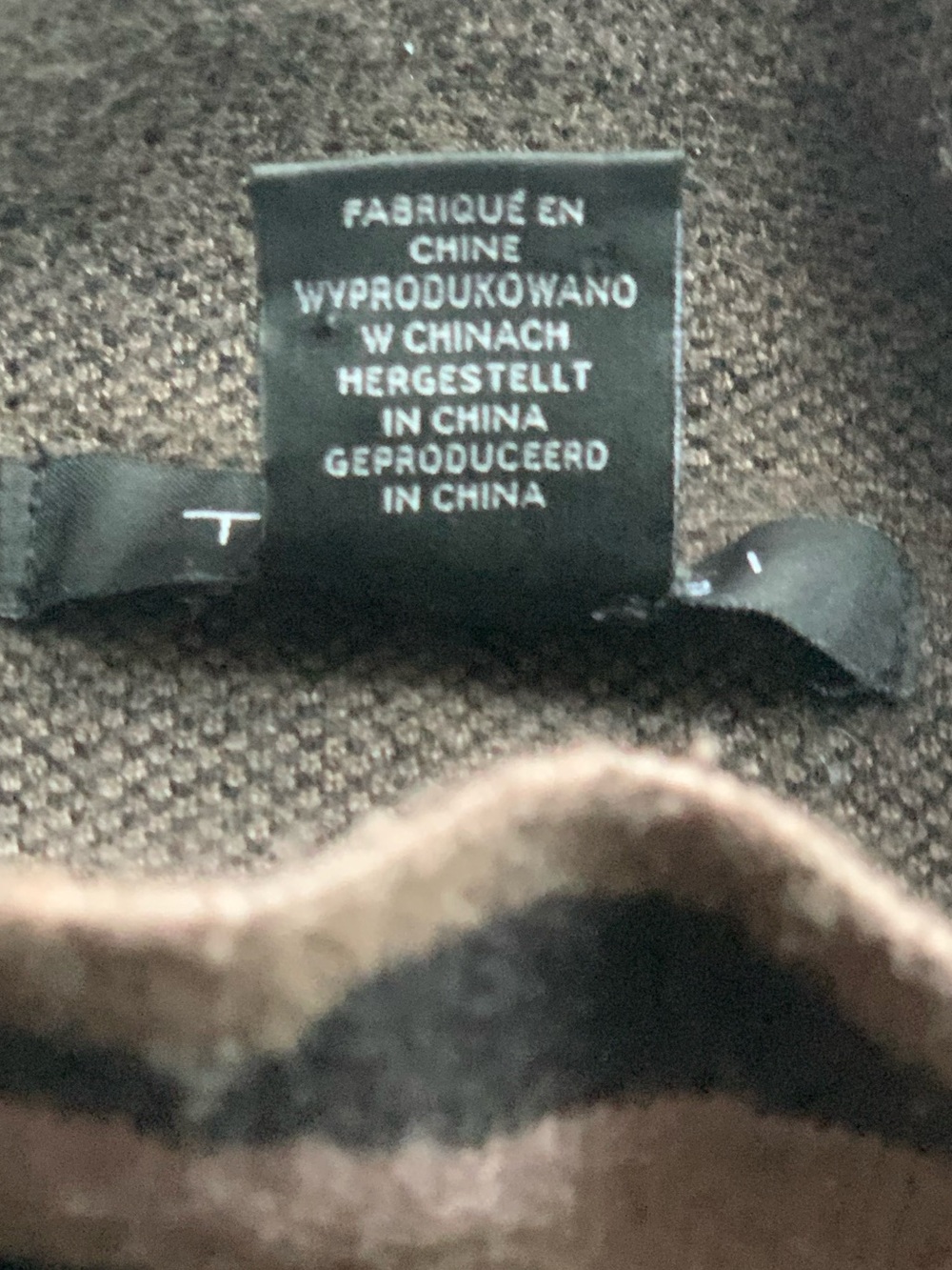 Tahari Black & Taupe Camouflage Turtleneck Sweater - Picture 7 of 8